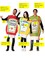 Heinz 3 Pack Ketchup, Mustard & Relish Group Halloween Costume, Adult One Size